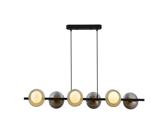 SL1521.403.06 Светильник подвесной ST-Luce Черный/Дымчатый, Белый G9 6*5W 4000K