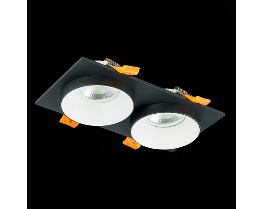 ST206.428.02 Св-к встр. Черный GU10 2*50W  IP20 L175xW92xH38 220V Без ламп