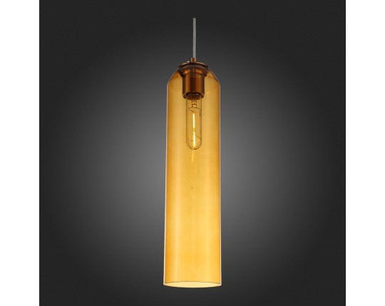 SL1145.393.01 Светильник подвесной ST-Luce Латунь/Янтарный E27 1*60W