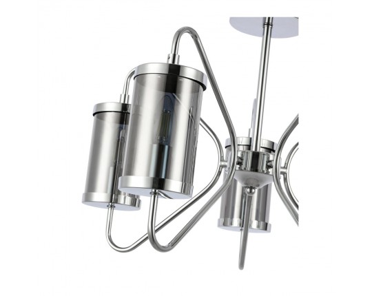 SLE102302-05 Светильник потолочный Хром/Дымчатый E14 5*40W