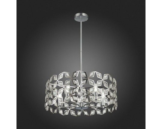 SL1104.103.05 Светильник подвесной ST-Luce хром/прозрачный E14 5*60W