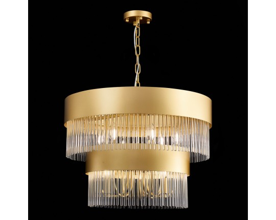 SL1225.203.09 Люстра подвесная ST-Luce Золотистый/Золотистый, Прозрачный E14 9*40W