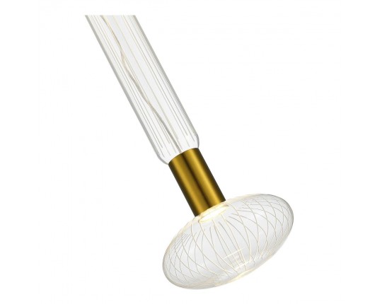 SL6117.213.02 Светильник подвесной ST-Luce Латунь/Золотой, Прозрачный LED 2*3W 3000K