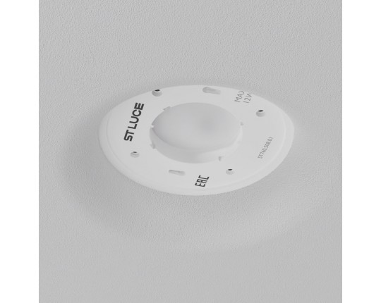 ST760.508.01 Св-к встр. в натяжной потолок  Белый, Серый GX53 1*12W 120 IP20 D110хH35мм220V Без ламп