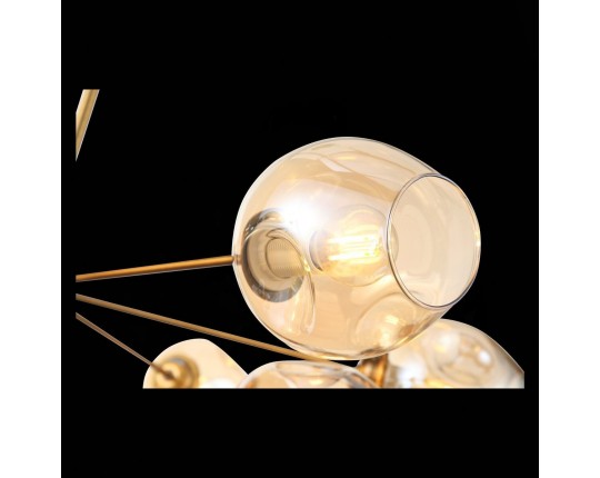 SL1500.203.12 Светильник подвесной ST-Luce Золотистый/Янтарный E14 12*40W