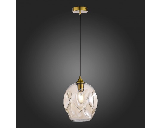 SL1188.313.01 Подвес ST-Luce Латунь/Коньячный E27 1*60W