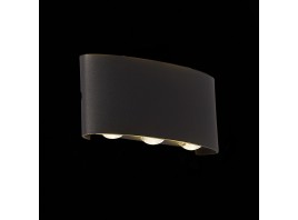 SL089.401.06 Светильник уличный настенный ST-Luce Черный кварцевый LED 6*1W 4000K