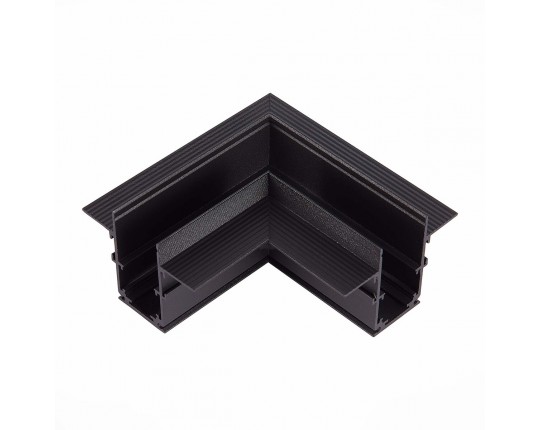 ST007.429.00 Угол-соединитель для встраиваемого магнитного шинопровода под ГКЛ 9м ST-Luce Черный