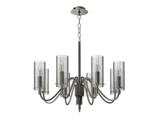 SL2005.103.08 Светильник подвесной ST-Luce никиль/прозрачный E14 8*40W