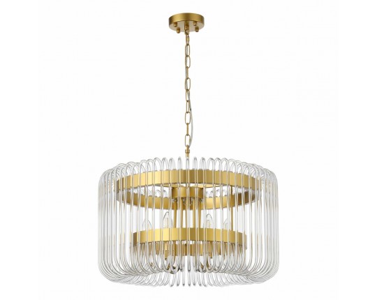SL1228.203.06 Люстра подвесная ST-Luce Золотистый/Прозрачный E14 6*40W