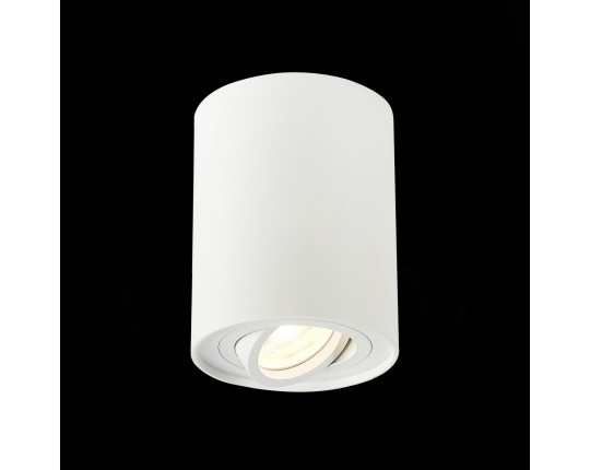 ST108.517.01 Светильник потолочный Белый GU10 1*50W  IP20 D98xH124 220V Без ламп