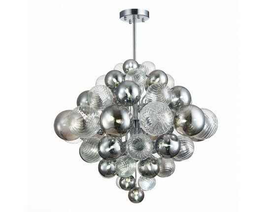 SL1124.103.29 Люстра подвесная ST-Luce Хром/Дымчатый, Прозрачный G9 29*5W 4000K