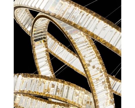 SL1622.303.03 Люстра подвесная ST-Luce Латунь/Прозрачный LED 1*122W 4000K