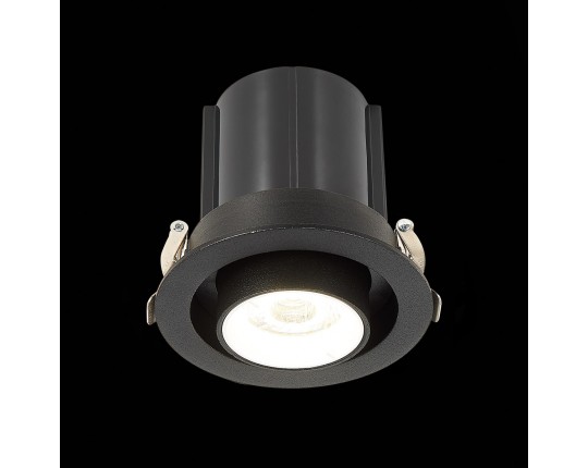ST702.448.12 Св-к встр. Черный LED 1*12W 4000K 900Lm Ra80 24° IP20 D90xH92 180-240V
