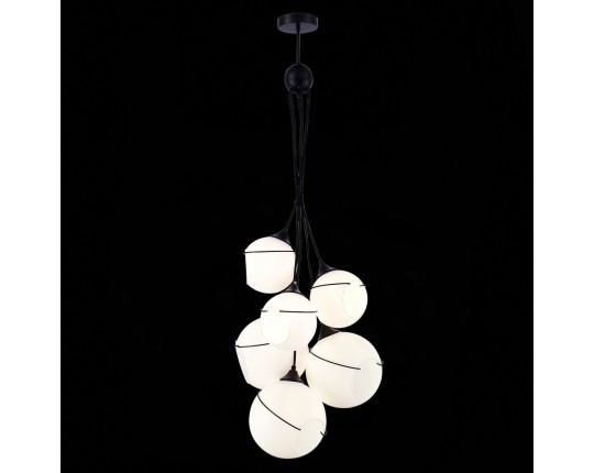 SLE103143-06 Светильник подвесной Черный/Белый E27 6*60W