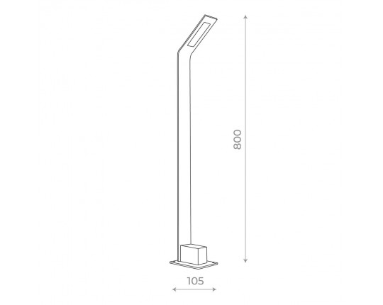 SL094.445.01 Светильник уличный наземный ST-Luce Черный/Черный LED 1*6W 4000K
