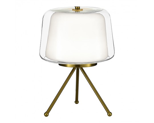 SL6127.304.01 Прикроватная лампа ST-Luce Латунь/Белый, Прозрачный LED 1*16W 3000K