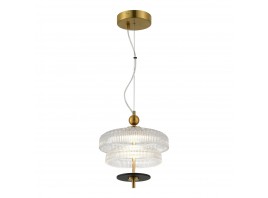 SL6122.313.01 Светильник подвесной ST-Luce Латунь/Прозрачный, Латунь LED 1*8W 3000K