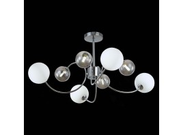 SLE220912-08 Светильник потолочный Хром/Белый, Дымчатый G9 LED 8*5W