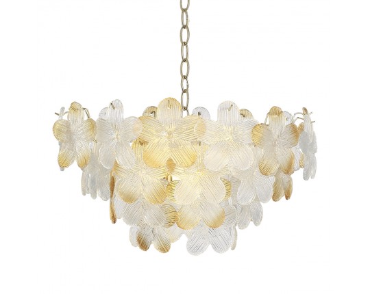 SL6240.203.12 Светильник подвесной ST-Luce золотистый/Прозрачный, янтарный E14 12*60W