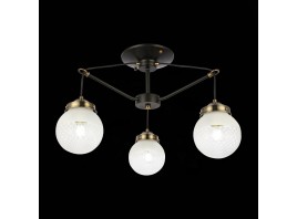 SLE110302-03 Светильник потолочный Черный, Бронза/Прозрачный, Белый E27 3*60W