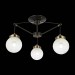 SLE110302-03 Светильник потолочный Черный, Бронза/Прозрачный, Белый E27 3*60W