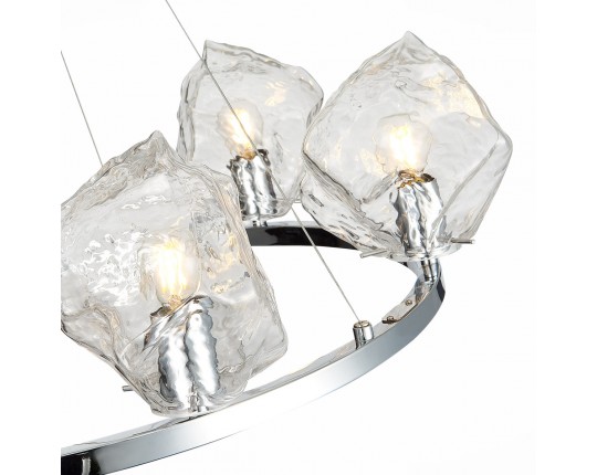 SL1175.103.06 Люстра подвесная ST-Luce Хром/Прозрачный E14 6*40W