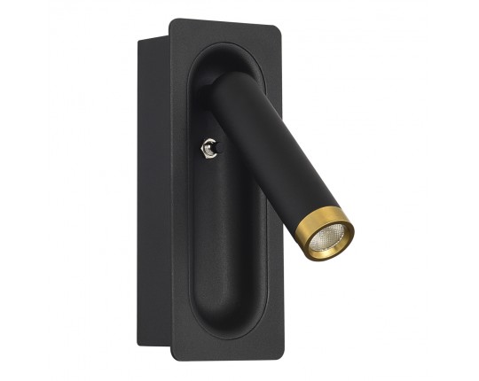 SL6238.401.01 Светильник настенный ST-Luce черный/черный,латунь LED 1*3W 4000K