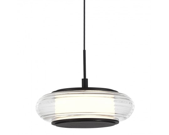 SL6239.403.01 Светильник подвесной ST-Luce черный/прозрачный LED 1*7W 3000K