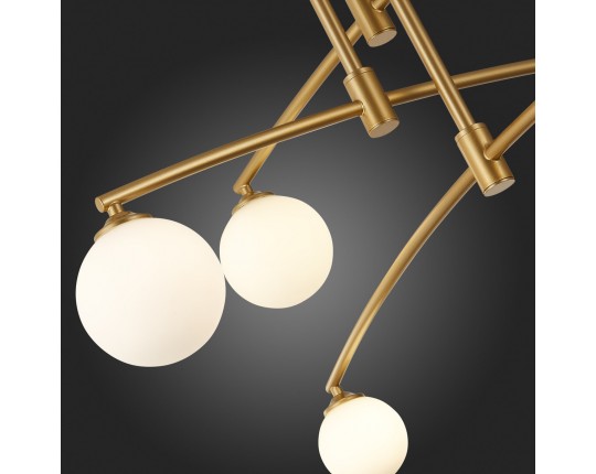 SL1208.302.06 Светильник потолочный ST-Luce Золотистый/Белый G9 6*5W