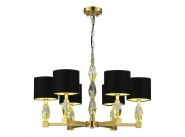 SL1759.303.06 Люстра подвесная ST-Luce Латунь/Черный E14 6*40W