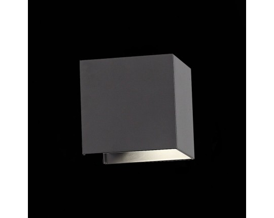 SL560.401.02 Светильник уличный настенный ST-Luce Черный/Черный LED 2*3W 4000K