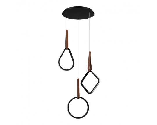 SL6131.403.36 Светильник подвесной ST-Luce Черный/Черный, Терракотовый LED 1*36W 4000K