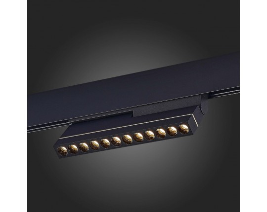 ST805.436.12 Магнитный трековый светильник Черный LED 1*12W 3000K 450Lm Ra>90 36° IP20 L220xW22xH117