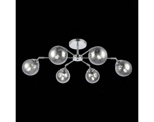 SLE102202-06 Светильник потолочный Хром/Дымчатый E14 6*40W