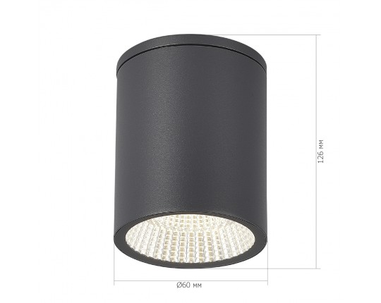 SL9514.712.01 Светильник уличный потолочный ST-Luce серый/белый LED 1*12W 3000K/4000K/6500K