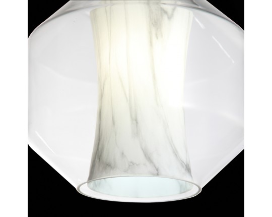 SL1169.113.01 Подвес ST-Luce Черный/Прозрачный, Белый E27 1*40W