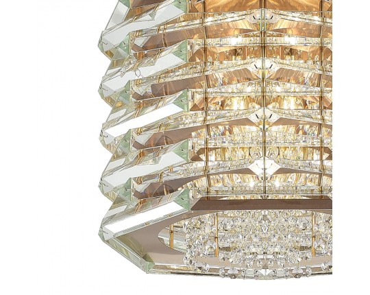 SL6137.203.08 Светильник подвесной ST-Luce медь/прозрачный E14 8*40W