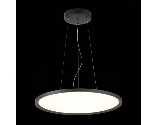 ST602.443.56 Светильник подвесной Черный LED 1*56W 4000K 5 040Lm Ra>80 120 IP20 D600xH36 185-265V