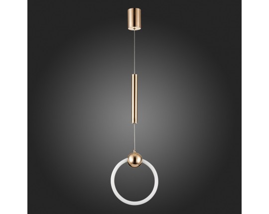 SL1578.203.01 Подвес ST-Luce Золотистый/Золотистый, Белый LED 1*15W 3000K