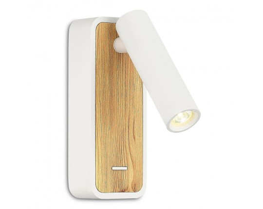 ST160.531.03 Светильник настенный ST-Luce Белый, Светлое дерево/Белый LED 1*3W 3000K