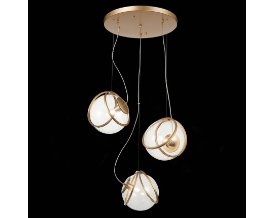SL1181.313.03 Светильник подвесной ST-Luce Латунь/Латунь, Прозрачный E27 3*40W