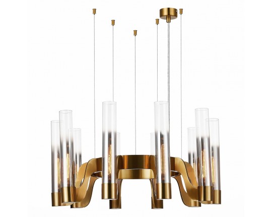 SL1235.303.10 Люстра подвесная ST-Luce Латунь/Хром, Прозрачный E14 10*40W
