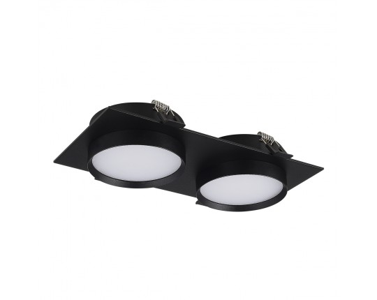 ST258.408.02 Св-к встр. Черный GX53 2*50W IP20 L220xW109xH43 220V Без ламп