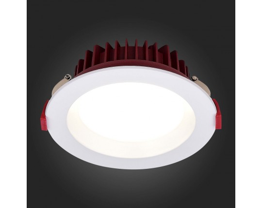 ST752.538.18 Св-к встр. Белый LED 1*18W 3000K 1 440Lm Ra80 100° IP44 D140xH52 100-240VV