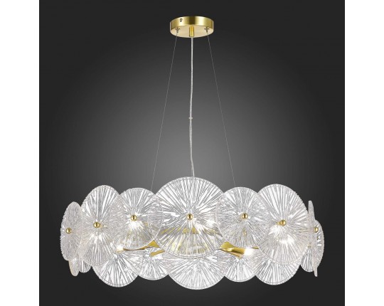SL1657.203.08 Люстра подвесная ST-Luce Золотистый/Прозрачный E14 8*40W