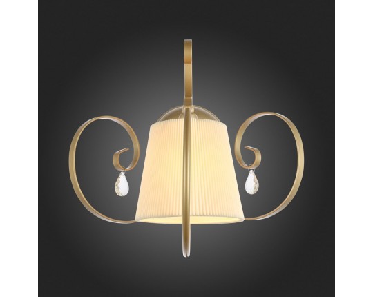 SL177.201.01 Светильник настенный Золотистый/Белый E14 1*40W