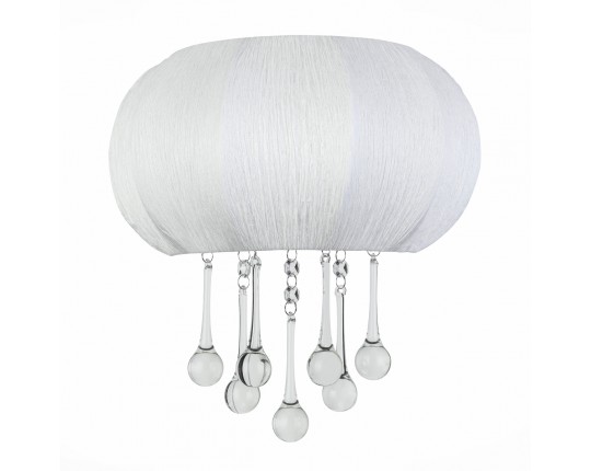 SL350.051.02 Бра ST-Luce Хром/Белый, Прозрачный E14 2*40W