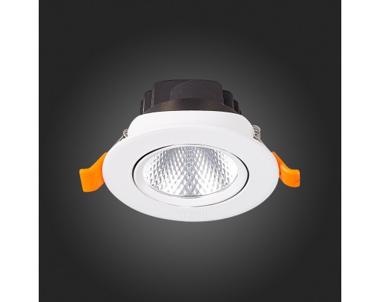 ST211.548.06.24 Св-к встр. Белый LED 1*6W 4000K 480Lm Ra80 24° IP20 D86xH50 220-240V