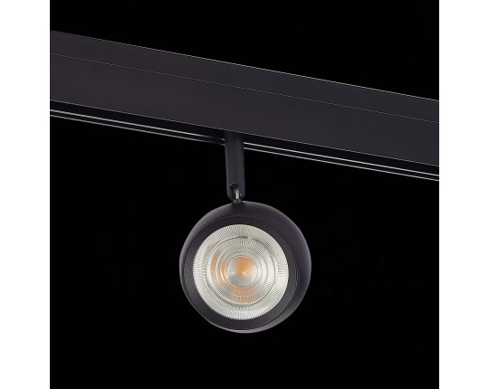 ST355.436.10 Магнитный трековый светильник Черный LED 1*10W 3000K 470Lm Ra>80 36° IP20 L120xW50xH176